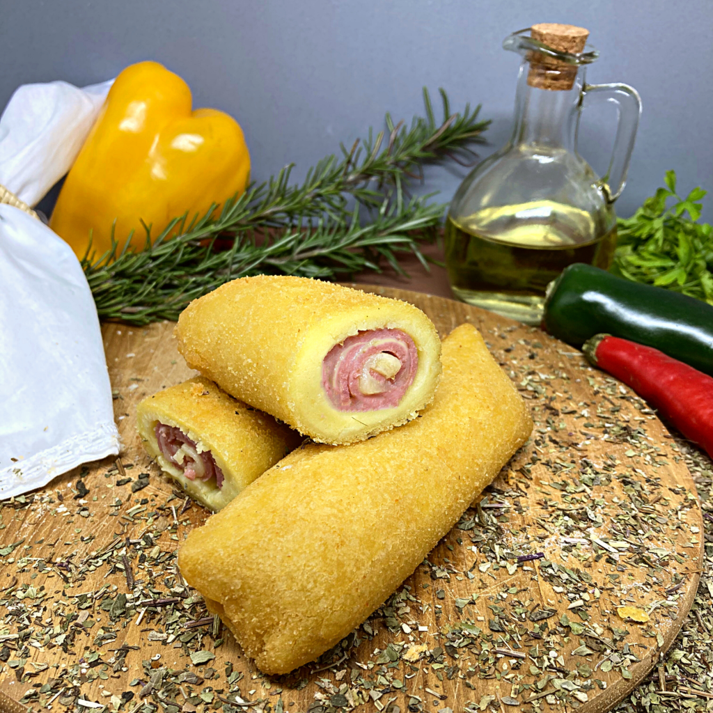 Enroladinho de Presunto e Queijo – Garopaba Salgados